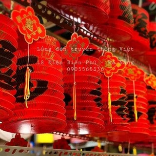 🧧Lồng đèn giấy đỏ chữ Phúc hình trụ mang lại may mắn tài lộc bình yên, Lồng đèn giấy đỏ trang trí Tết