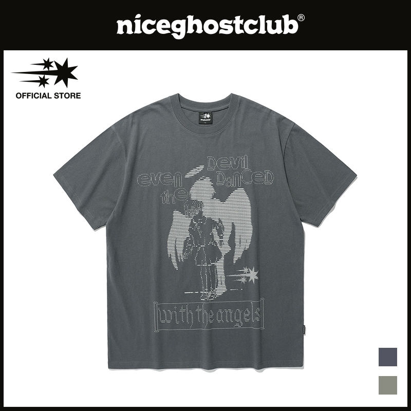 [niceghostclub] Áo thun nghệ thuật Ascii _ phong cách Unisex