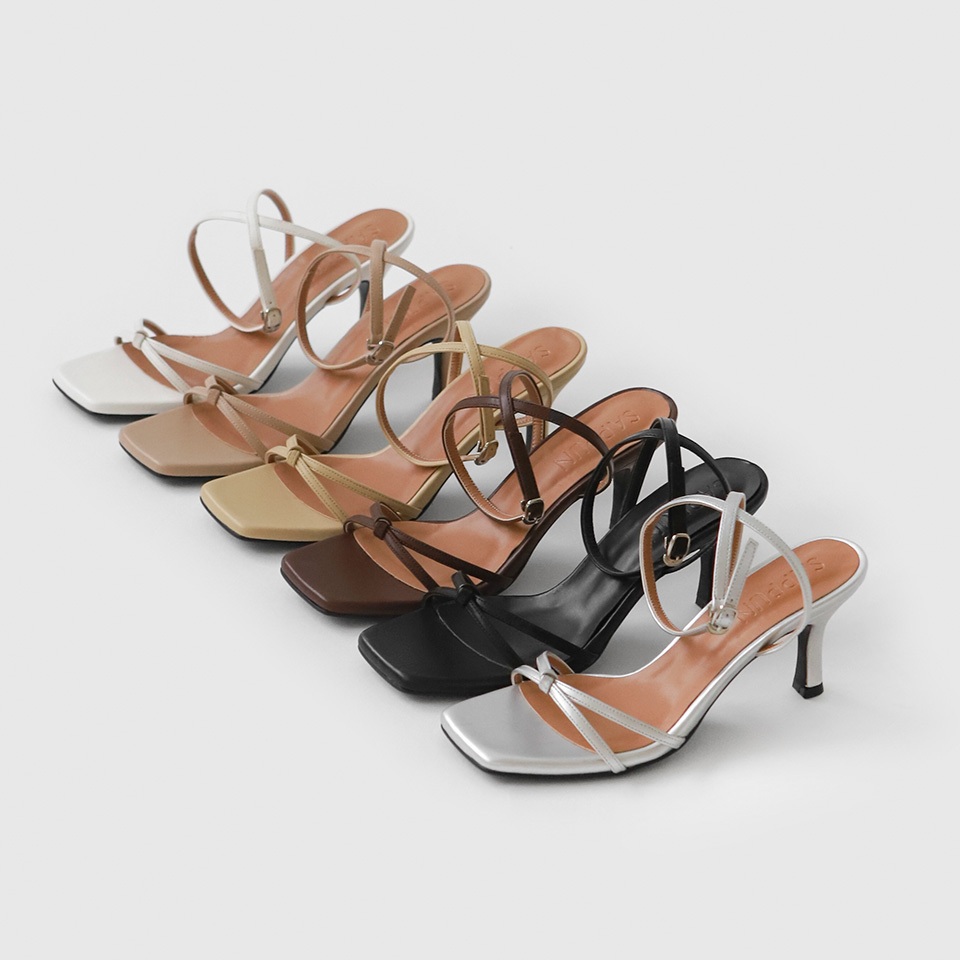 [SAPPUN] Keilin Giày sandal cao gót Quai hậu (5/7cm)