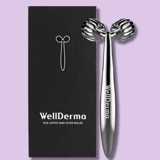 Thanh Lăn Massage nâng cơ mặt Wellderma Face Lifting Dark Silver Roller