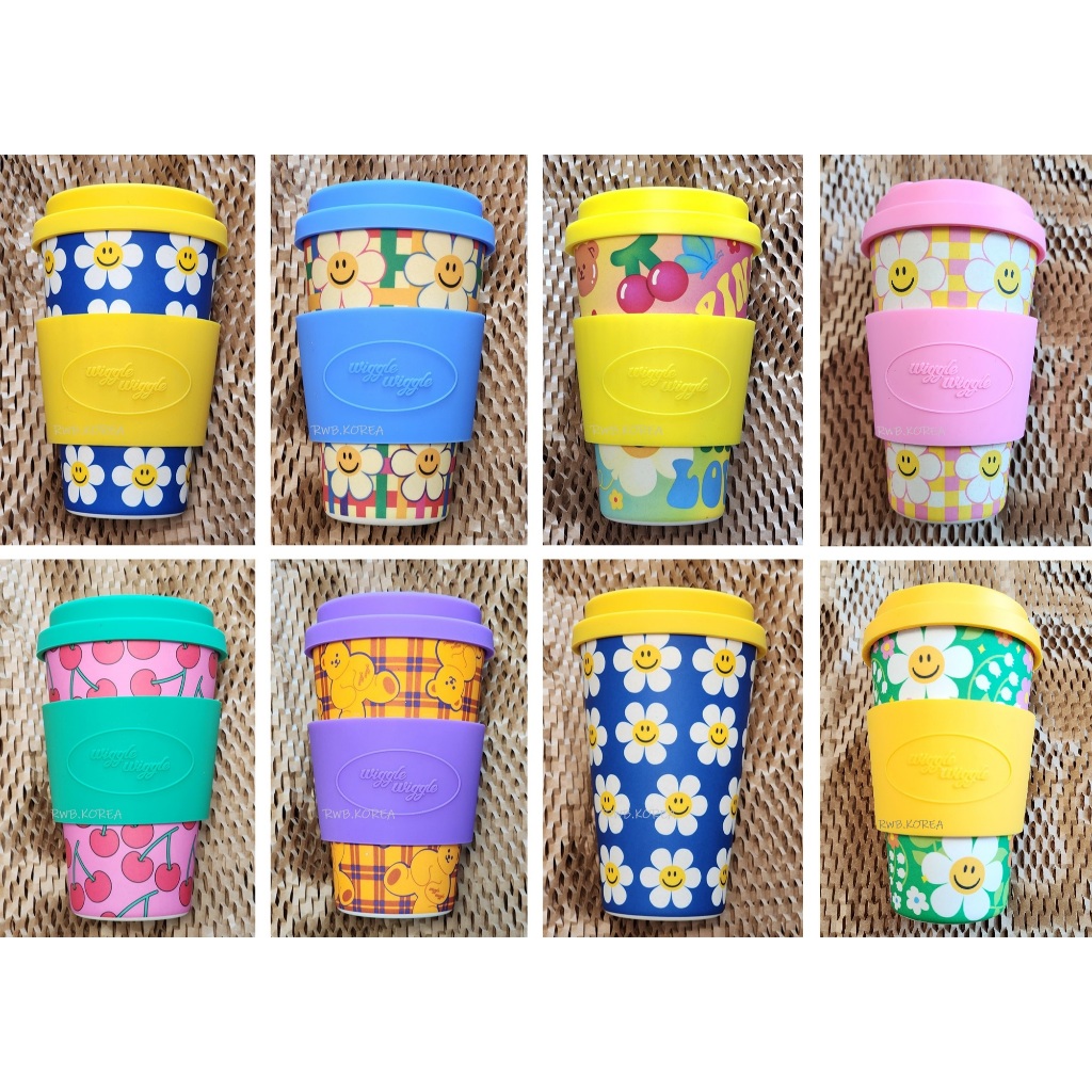 🎀【SALE In Stock】Wiggle Wiggle Bamboo Eco Mug cup 400ml/ 13.5oz