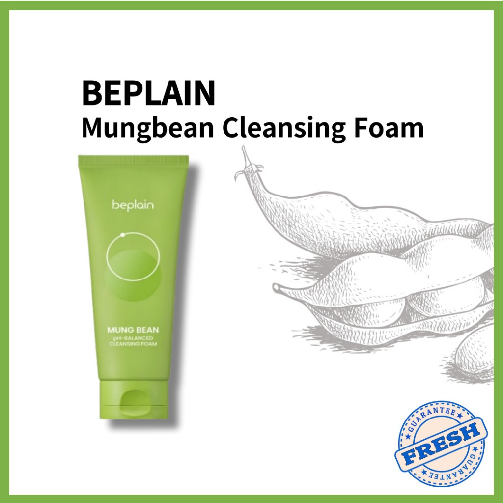 [Beplain] Bọt rửa mặt cân bằng pH beplain Mung Bean / 80ml