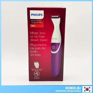 Máy cạo lông vùng bikini Philips Brt383 / 50 không dây dành cho nữ  quà tặng miễn phí