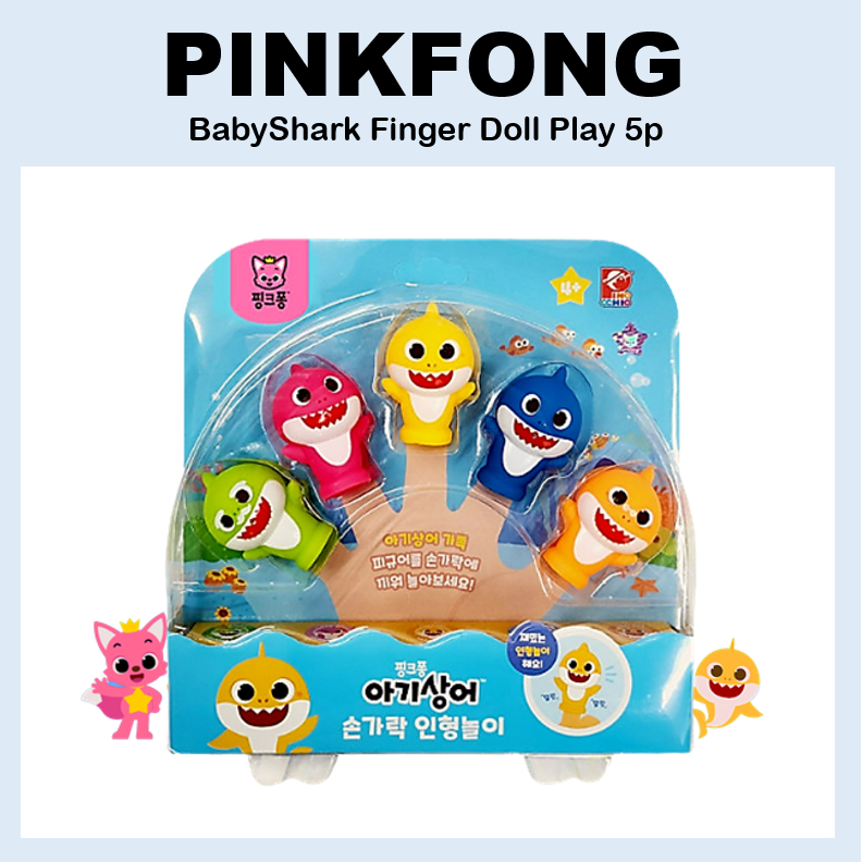 [Pinkfong] Búp bê ngón tay cá mập cho bé chơi cá mập 5p