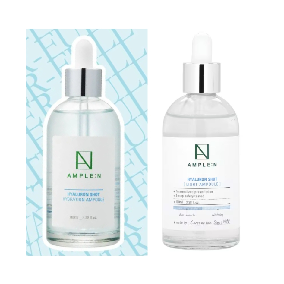[AMPLE: N] Hyaluron Shot Hydration Ampoule 100ml * size up * [AMPLE: N] Hyaluron Shot Light Ampoule 