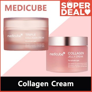 Medicube Triple Collagen Cream 50ml / MEDICUBE Collagen Niacinamide Jelly Cream 110ml Kem Jell