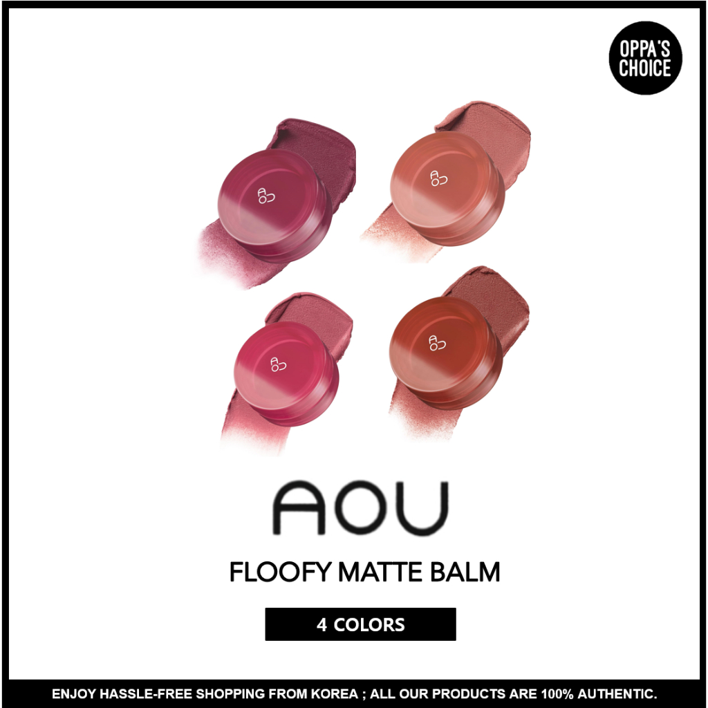 [Sẵn SÀNG SHIP] AOU FLOOFY MATTE PIN 4 MÀU 4.5g