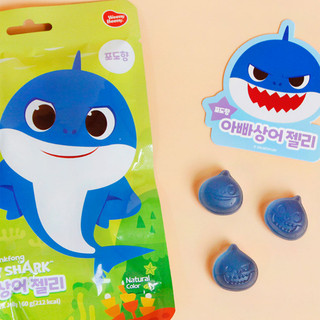 [Pinkfong] Thạch Cá Mập Bé 60g | Cá Mập Bé (Hương chanh) / Cá Mập Bố (Hương Nho) / Cá Mập Mẹ (Hương Dâu)