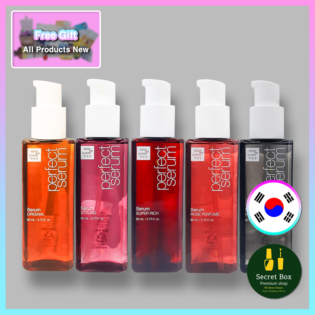Mise En Scene Perfect Serum 80ml (Perfect Serum Original, Super Rich, Tạo kiểu, Watery,)