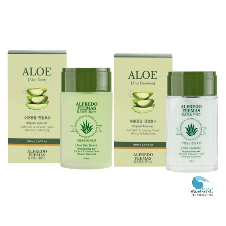 Alfredo Feemas Aloe Toner 150ml Nhũ tương 150ml / Dành cho nam