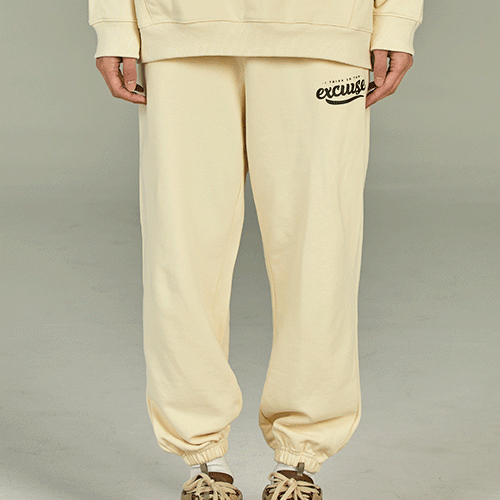 Quần Jogger rộng EC BEIGE