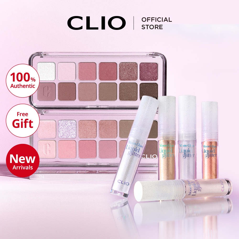CLIO [Cio] Bộ trang điểm mắt (Bảng mắt Pro air & Moon glass liquid lấp lánh)