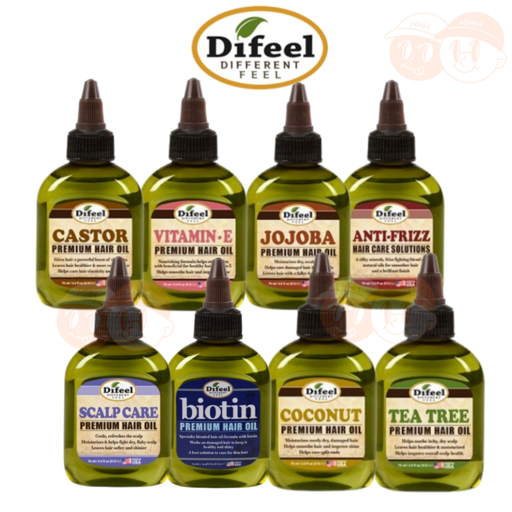 Dầu dưỡng tóc cao cấp Difeel Chống sương mù, Jojoba, Dừa, Biotin, Trà, Chăm sóc da đầu, Vitamin E, 7