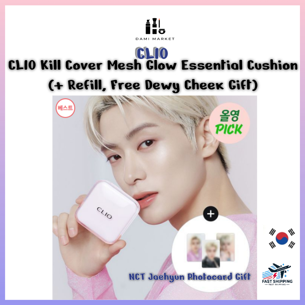 CLIO Cio Kill Cover Mesh Glow Essential Cushion (+ Refill & Quà tặng Dewy Cheek miễn phí)