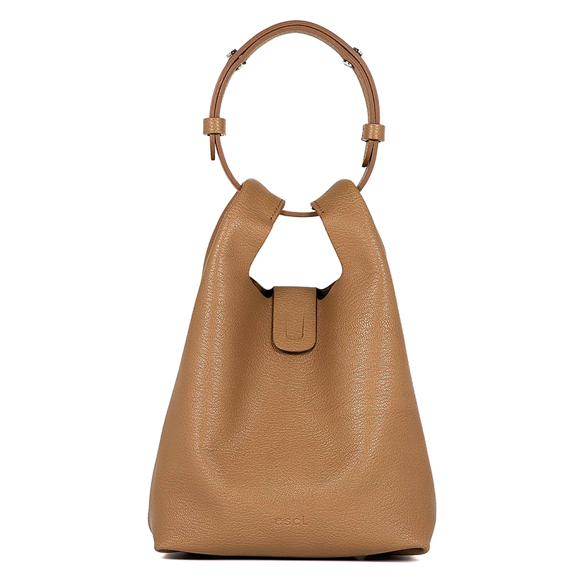 Túi thông thường S Camel Brown _ Goat Skin