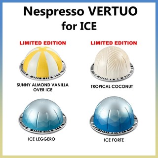 Barista creation for ice, 10 viên / ice leggero, ice forte, tropical coconut flavor over ice, sunny almond vanilla over ice