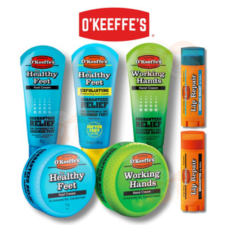 Okeeffes Working Hands Hand Cream, Healthy Feet Foot Cream Collection Relief cho da khô