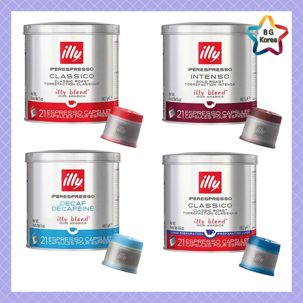 Viên nang tương thích Illy Nespresso 21 viên – Intenso, Classico, Decaf / Cà phê Espresso Arabica 10