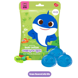 [Pinkfong] Thạch Cá Mập Bé 60g | Cá Mập Bé (Hương chanh) / Cá Mập Bố (Hương Nho) / Cá Mập Mẹ (Hương Dâu)