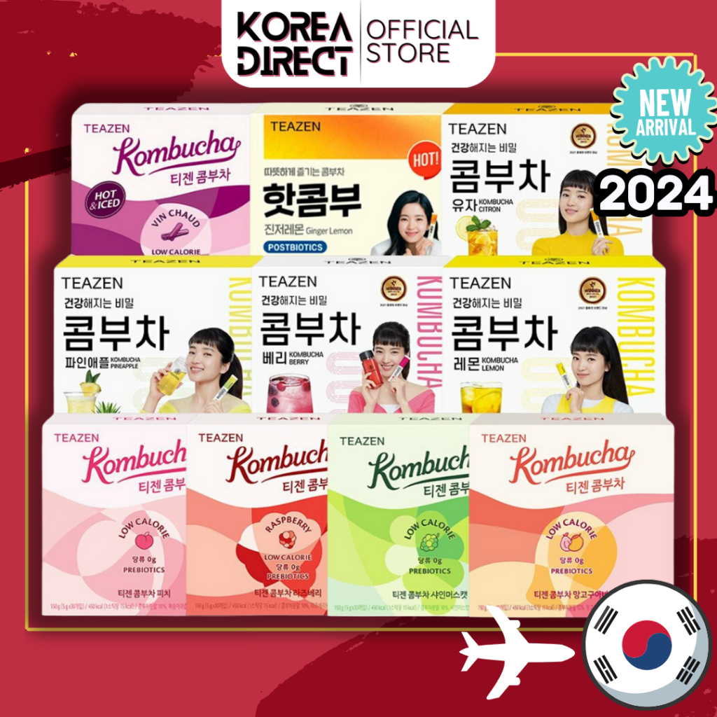 Trà Kombucha TEAZEN, Không Đường, Đồ uống trộn bột lên men lấp lánh