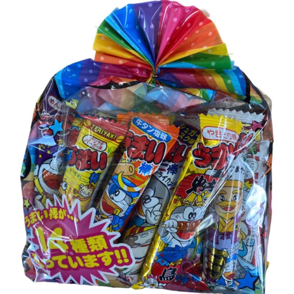 [Direct from Japan] Umaibo Yaokin 14 types per bag (1 of each, total of 14)