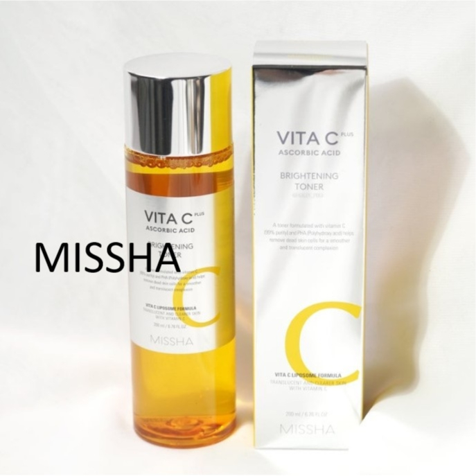 [MISSHA] Vita C Plus Brightening Toner 200ml  Nước hoa hồng làm sáng da Vita C Plus