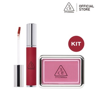3CE Hazy Lip Clay & New Take Blusher Kit | Official Store Kit Make up Cosmetic