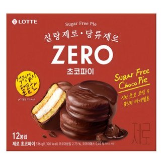 Lotte Sugar Free Zero Sweet Snacks Zero Choco Pie 28g * 12ea
