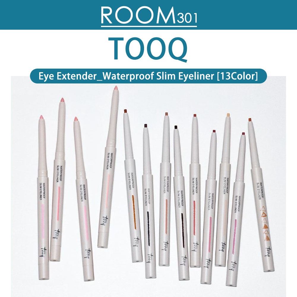[Tooq] Eye Extender _ Bút kẻ mắt mỏng chống thấm nước (13 màu) Kho màu "DOHWA" mới