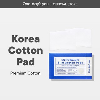  Hộp Bông Tẩy Trang ONE DAY'S YOU Cotton Mềm Mại Mỏng Cao Cấp Phong Cách Hàn Quốc | 1/2 COTTON PAD (20Pcs*2)