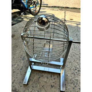 Lồng cầu quay xổ sổ sự kiện, lô tô inox cao cấp PHÚC HƯNG PHÁT SG kích thước 30cm,35cm....