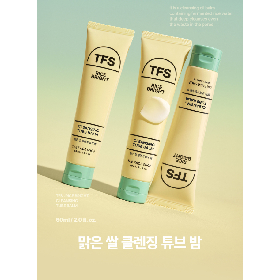 Korea DAISO, K-DAISO THE FACE SHOP Ống làm sạch gạo trong suốt 60ml - Sữa rửa mặt, Sữa rửa mặt