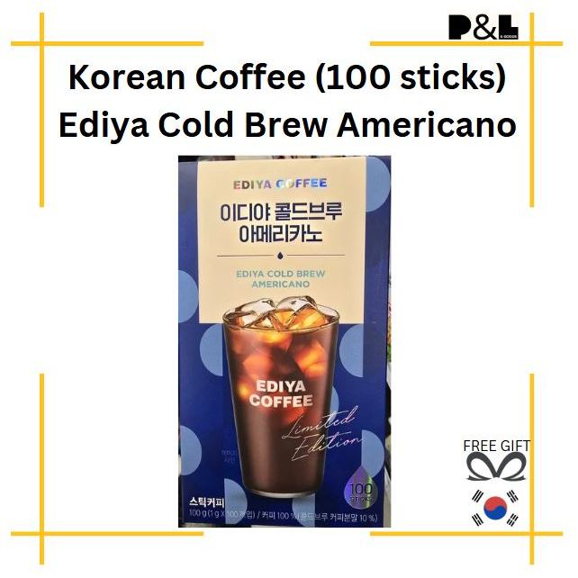 [Giá ĐẶC BIỆT] Cà phê Hàn Quốc Ediya Cold Brew Americano 100 que