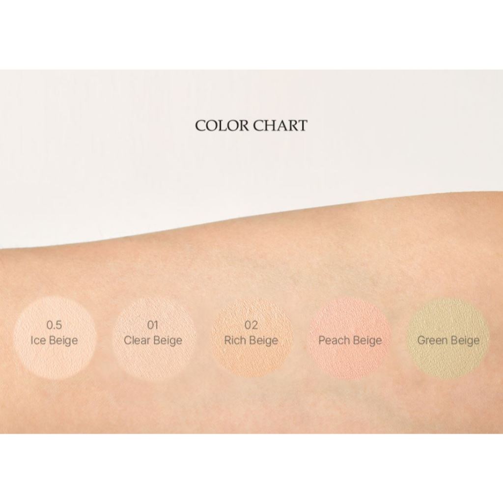 The Saem Cover Perfection Pot Concealer 5 Màu _ 0.5 Ice Beige, 01 Clear Beige, 02 Rich Beige, Green 