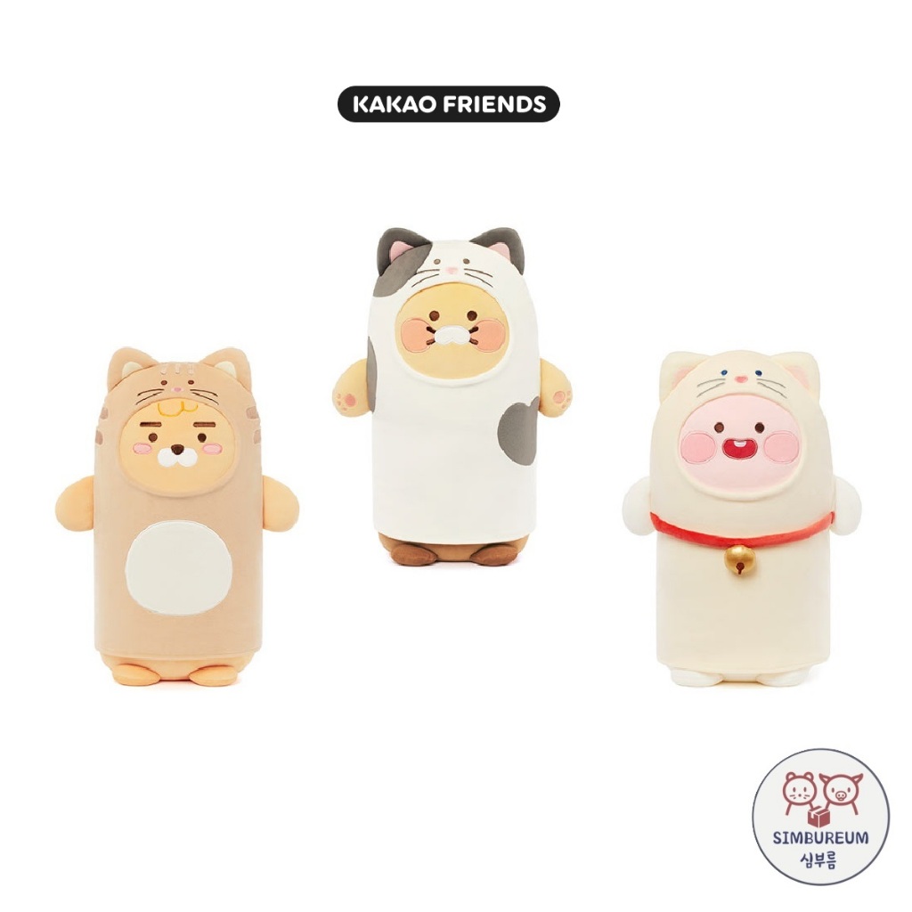 [KAKAO Friends] Korea Ryan Apeach Choonsik Meow Cat Clothes Plush Doll Pillow ; Hàn Quốc Ryan Apeach