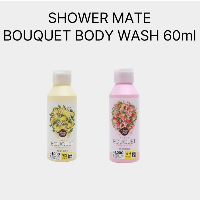[Shower MATE] RỬA THÂN BOUQUET 60ml / PEACH, LEMON / Aekyung