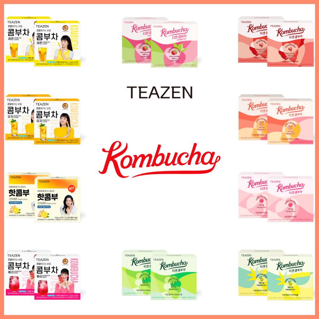 Teazen Kombucha Berry / Đào / Chanh / Citron / Dứa / Shine Muscat / Xoài