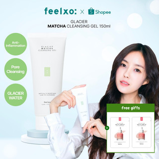 Gel rửa mặt FEELXO 150ml matcha nước sông băng phức hợp lá tim độ pH thấp