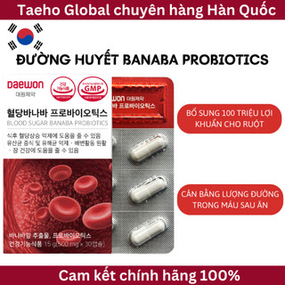Viên uống cân bằng đường huyết sau ăn và bổ sung lợi khuẩn Blood Sugar Banaba Probiotics (DAEWON)