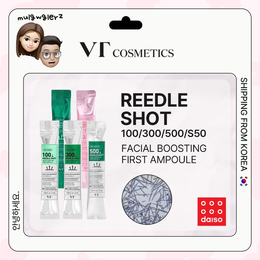 VT COSMETICS Reedle Shot 100/300/500/S50 Daiso Spicule Micro Needle Chăm sóc da