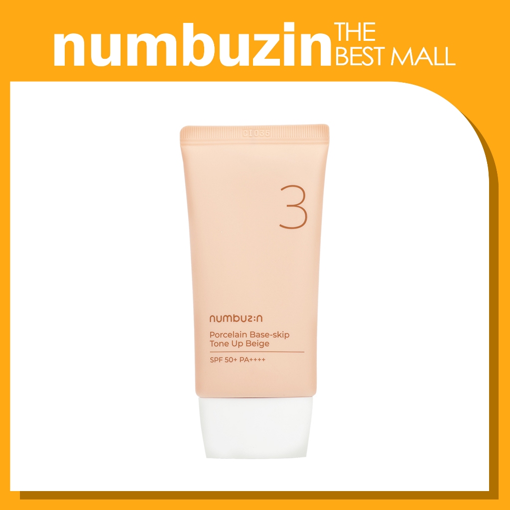 [NUMBUZIN] NUMBUZIN No.3 Porcelain Base-skip Tone Up Beige 50ml