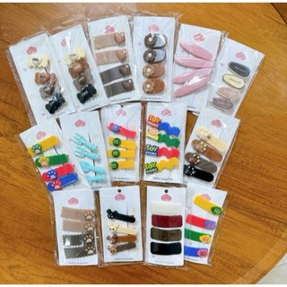 Kẹp tóc ngẫu nhiên 1k nhiều màu sắc cho bé gái