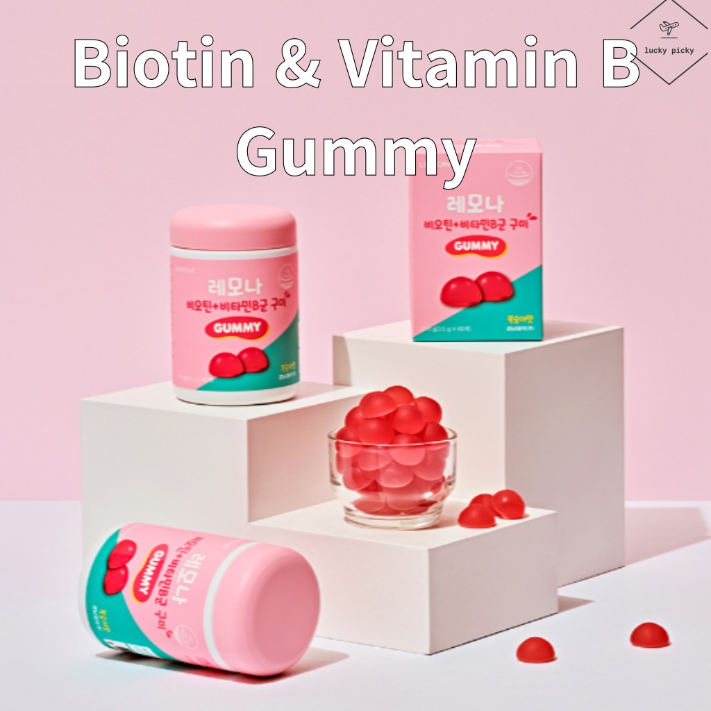 [Lemona] Biotin & Vitamin B Gummy Peach hương vị