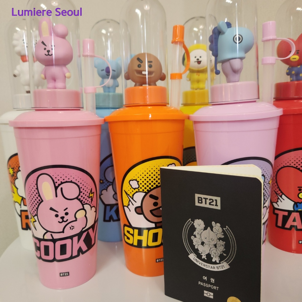 [BTS BT21] CGV Hình Cốc / Hộ chiếu tái sử dụng – Tùy chọn A ~ H (có hộp)