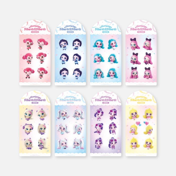 Hearts2Hearts Teenieping X Hearts2Hearts - REMOVABLE LUGGAGE STICKER