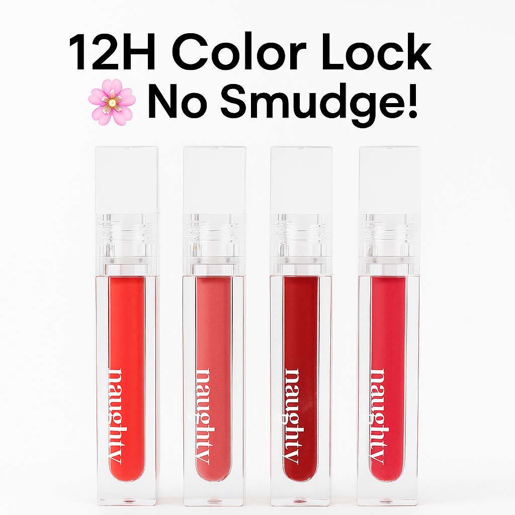 NAUGHTY PERCENT Matte Bloom Tint - Hoa hồng - Son tint màu hồng san hô lâu trôi không nhòe 4g