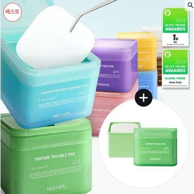 Mediheal Square Pad 100 + 100 tờ Chọn 8 loại kế hoạch kép