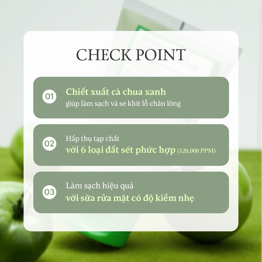 [FULLY Chính hãng] Sữa rửa mặt kiêm mặt nạ đất sét cà chua xanh 120ml | Pack Cleanser | Công thức 2 trong 1 | Cải thiện 77% bụi bẩn trong lỗ chân lông | Độ pH thấp | Se khít lỗ chân lông | Kiềm dầu | BigBuy360 - bigbuy360.vn
