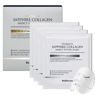 [Trung tâm mua sắm chính thức] Mặt nạ Collagen WELLDERMA Mặt nạ ngủ phù hợp tác động cao cấp 4EA-Mặt nạ mặt Hàn Quốc-Hydrating -Patented Structure Hydrogel Type-Niacinamide