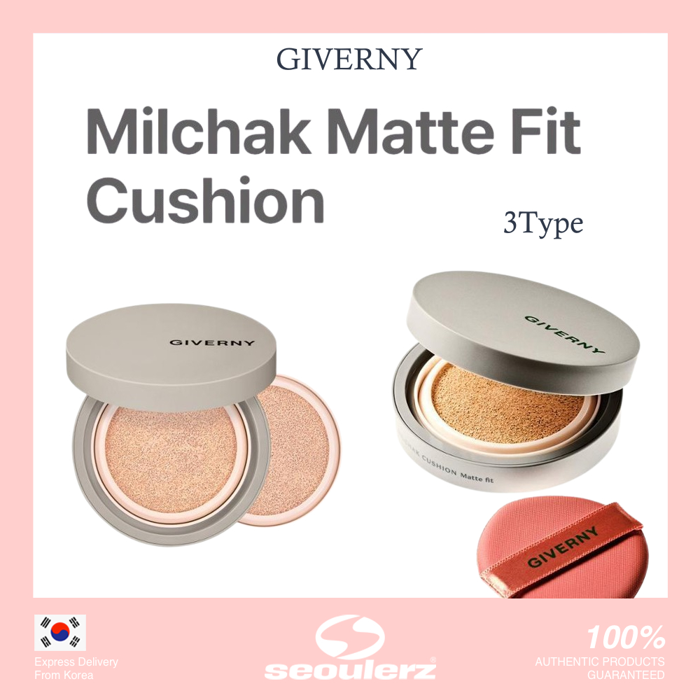 [GIVERNY] Milchak Matte Fit Cushion 3 Type